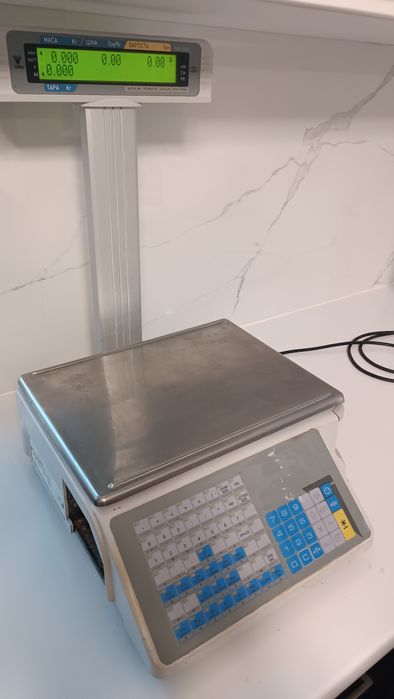 Ваги з чекодруком Digi sm-300. Друк етикетки.