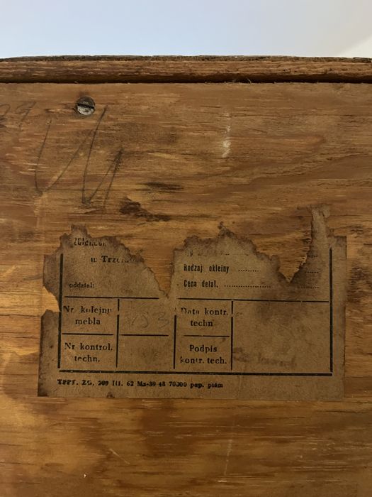 Regał drewniany PRL biblioteczka