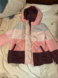 Демісезонна жіноча куртка рожевого кольору для вагітних
