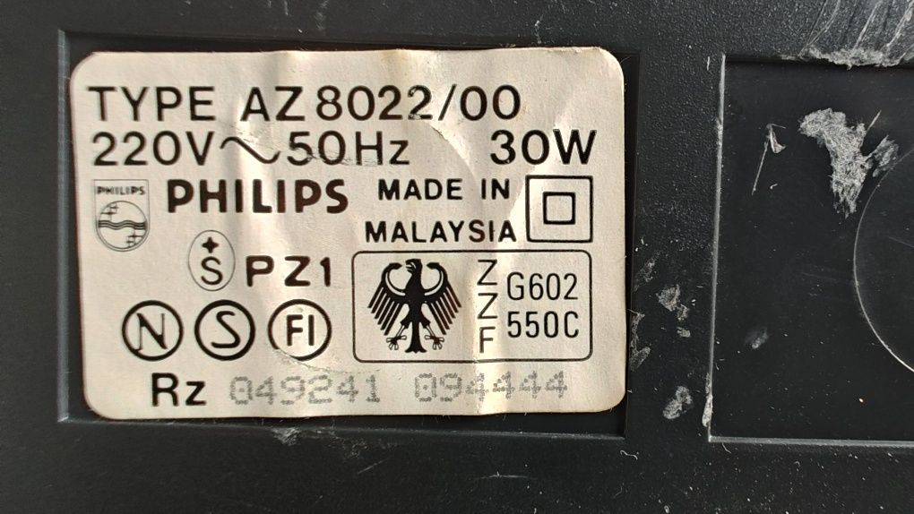 Philips AZ8022, radiomagnetofon z CD. Stan bdb.