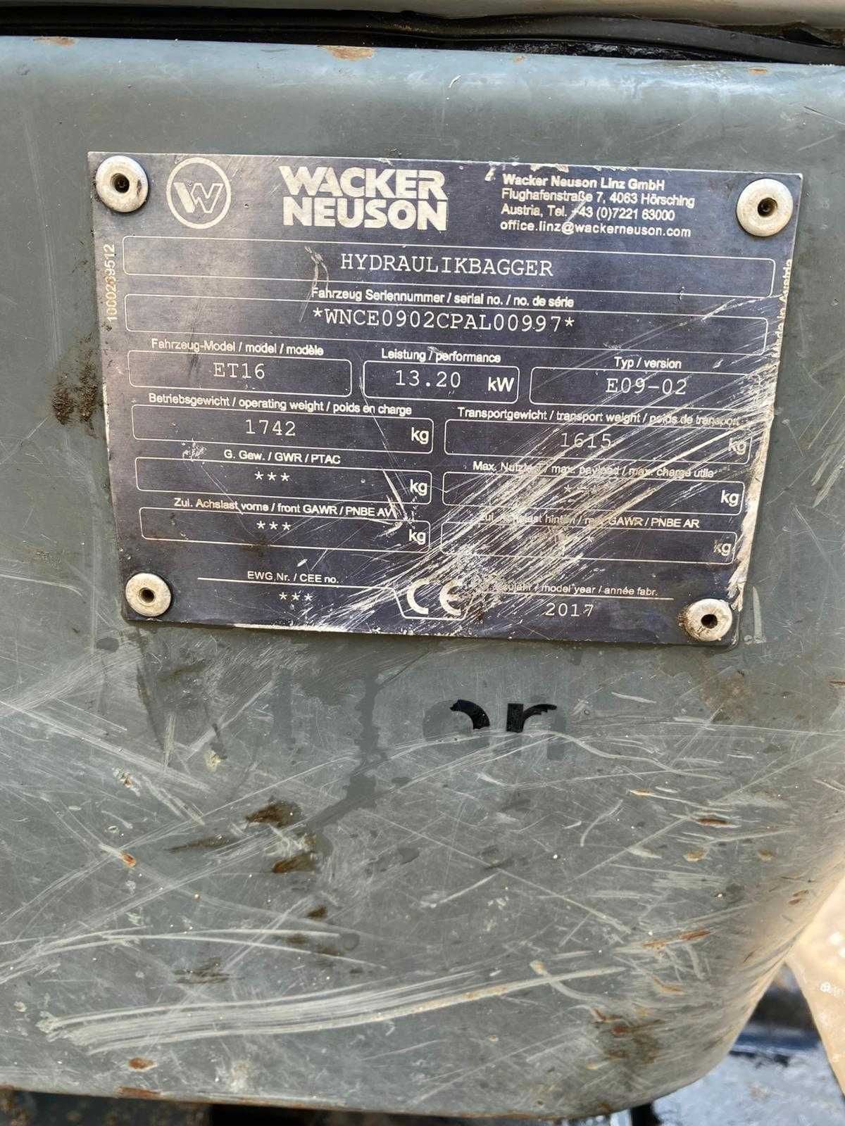 Minikoparka Wacker Neuson ET 16