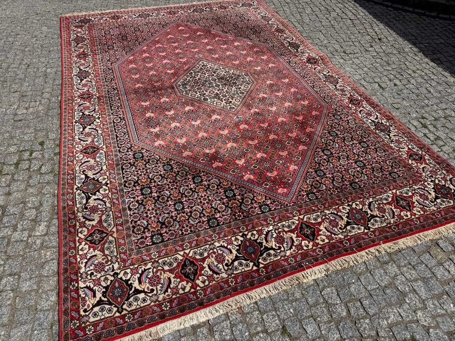 Bidjar Thakab kaszmirowy r. tkany dywan perski Iran 300x200 gal 28 tys