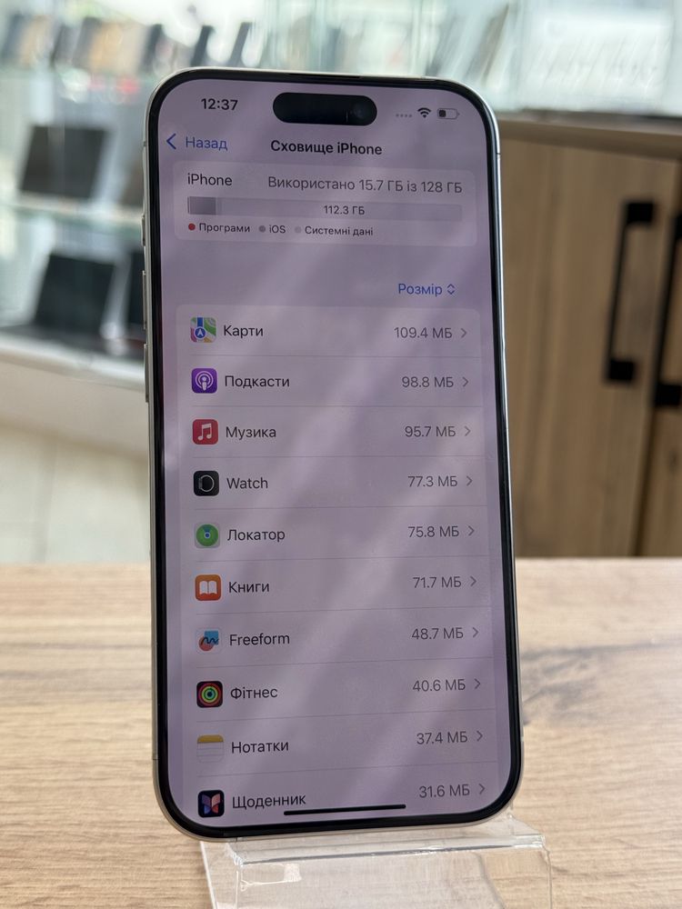 Apple iphone 15 pro 128gb ( айфон 15 про ,не працює фейс айді