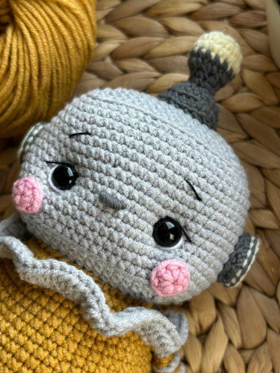 Robot na szydełku Amigurumi Handmade