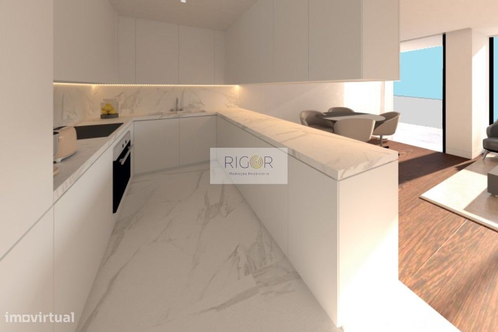 Apartamento T3 novo em Matosinhos sul