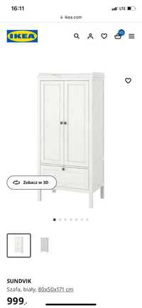 Szafa Sundvik Ikea