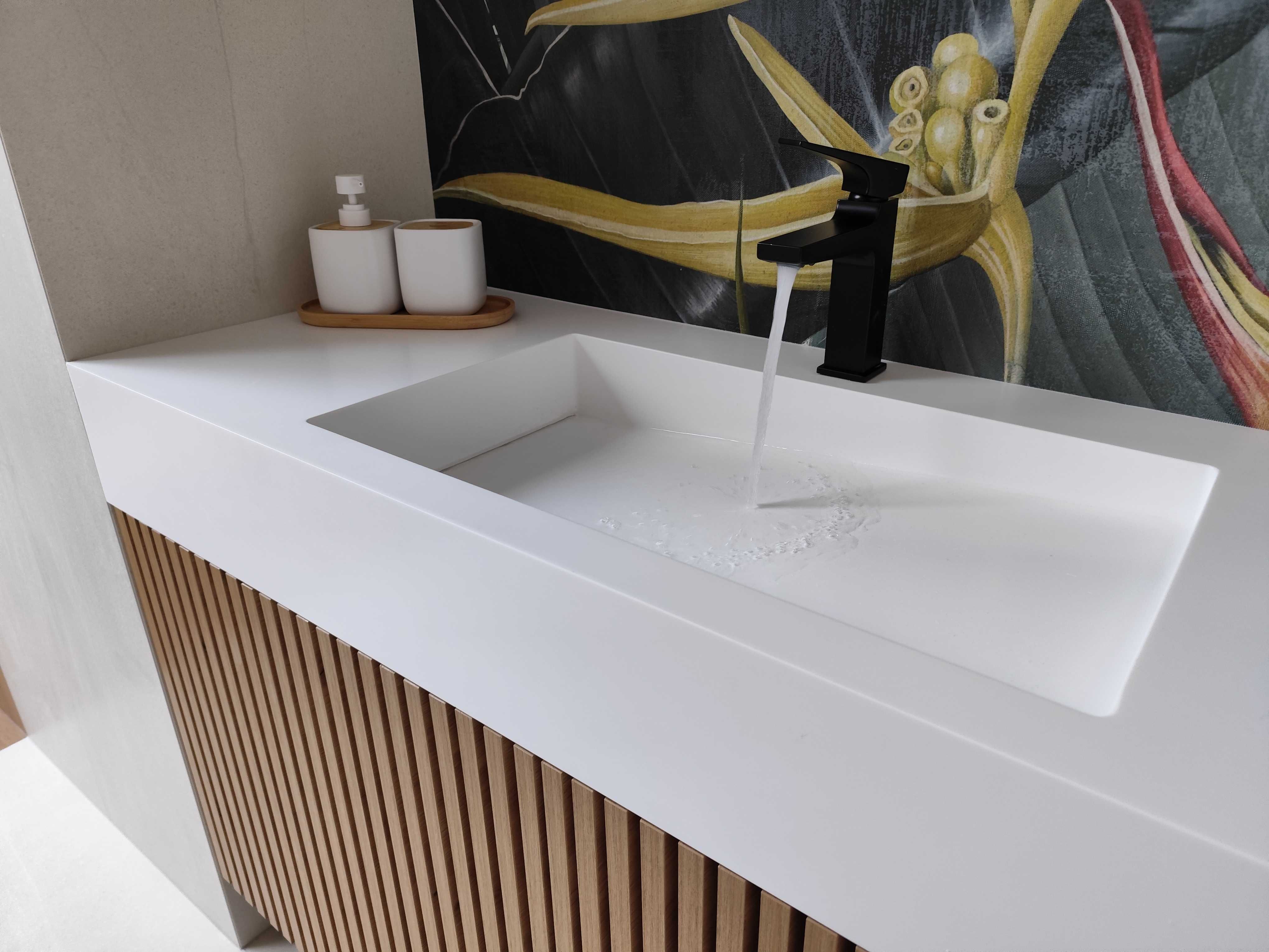 Umywalki na wymiar Corian, HiMacs, Grandex, Kerrock