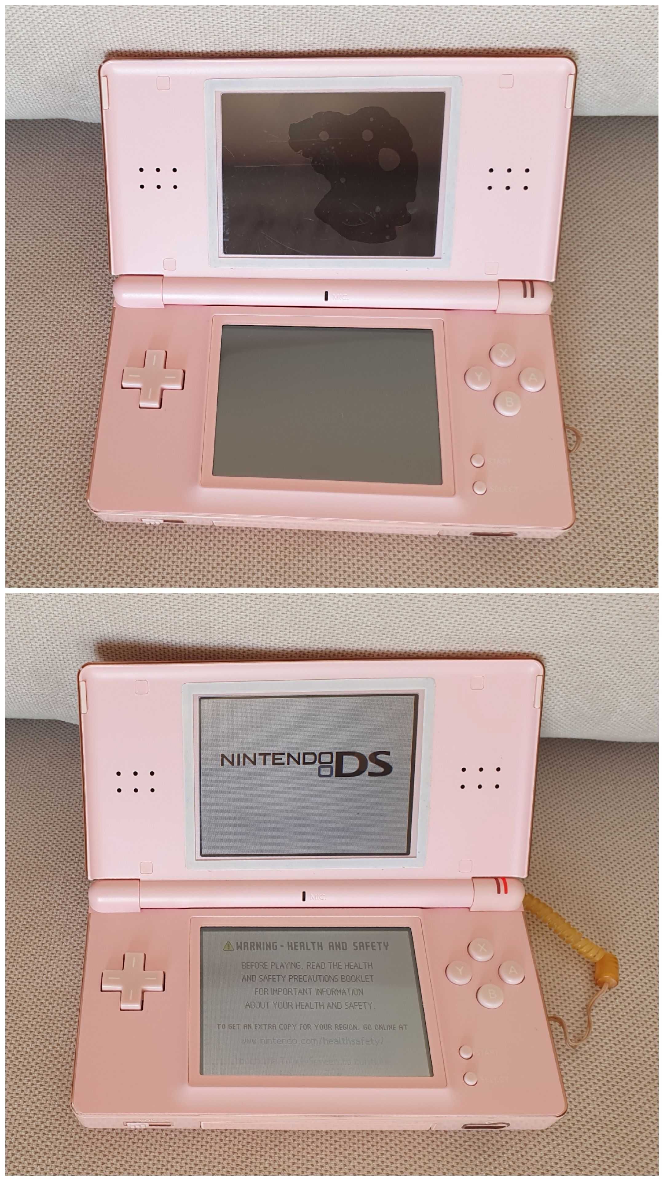 Nintendo DS Cor de Rosa + 5 Jogos + Bolsa Protetora e Extras