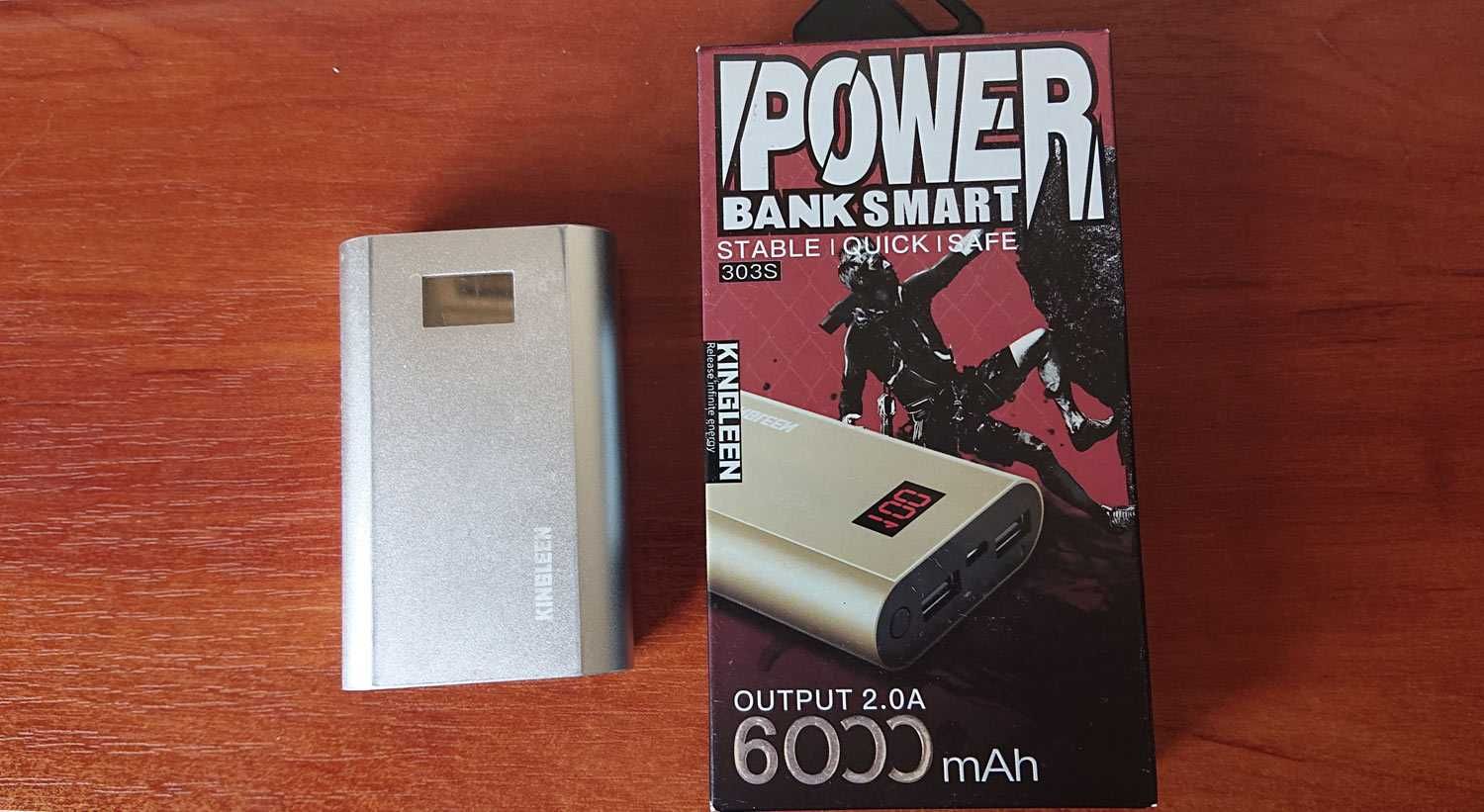 Повербанк Power Bank KingLeen 6000mAh LED-дисплей