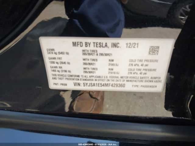 Tesla Model S Long Range Dual Motor All-wheel Drive 2021  *