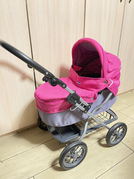 Коляска іграшкова chicco + 3 ляльки