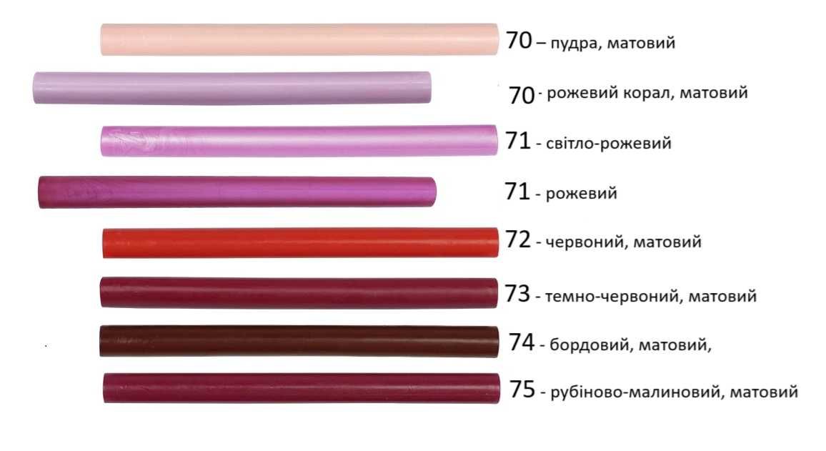 Декоративний сургуч у стрижнях