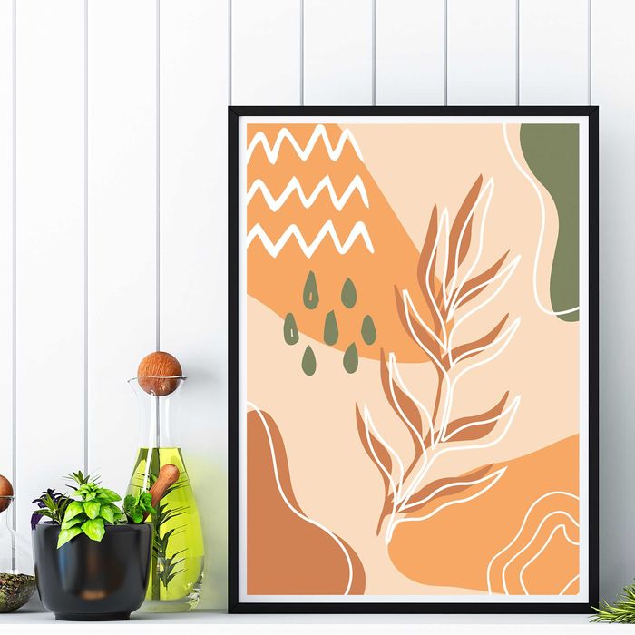 plakat w stylu boho, stylowy plakat minimalizm , plakat abstrakcja