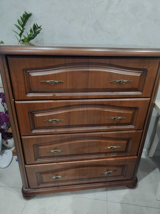 Komoda Black Red White Natalia