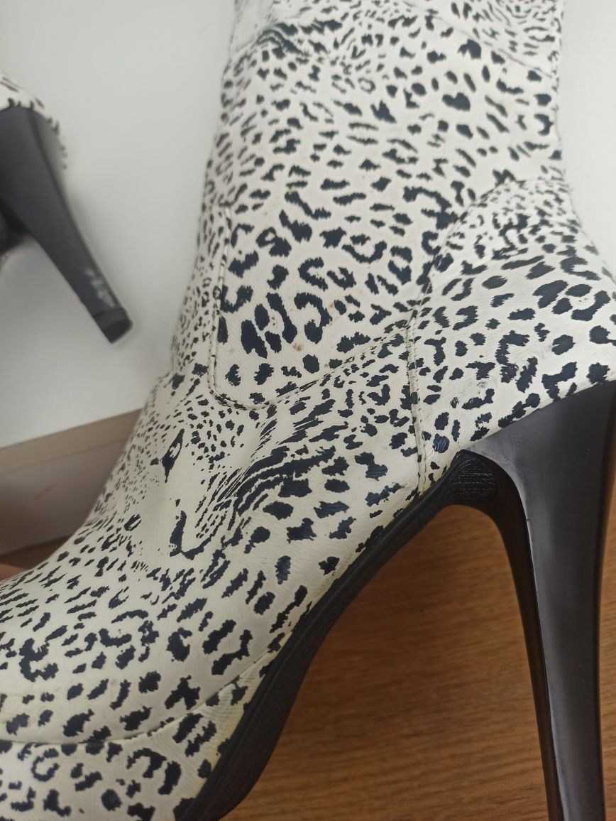 Avant Garde High Heels Pantera Leopard Animal Print Wysokie Buty