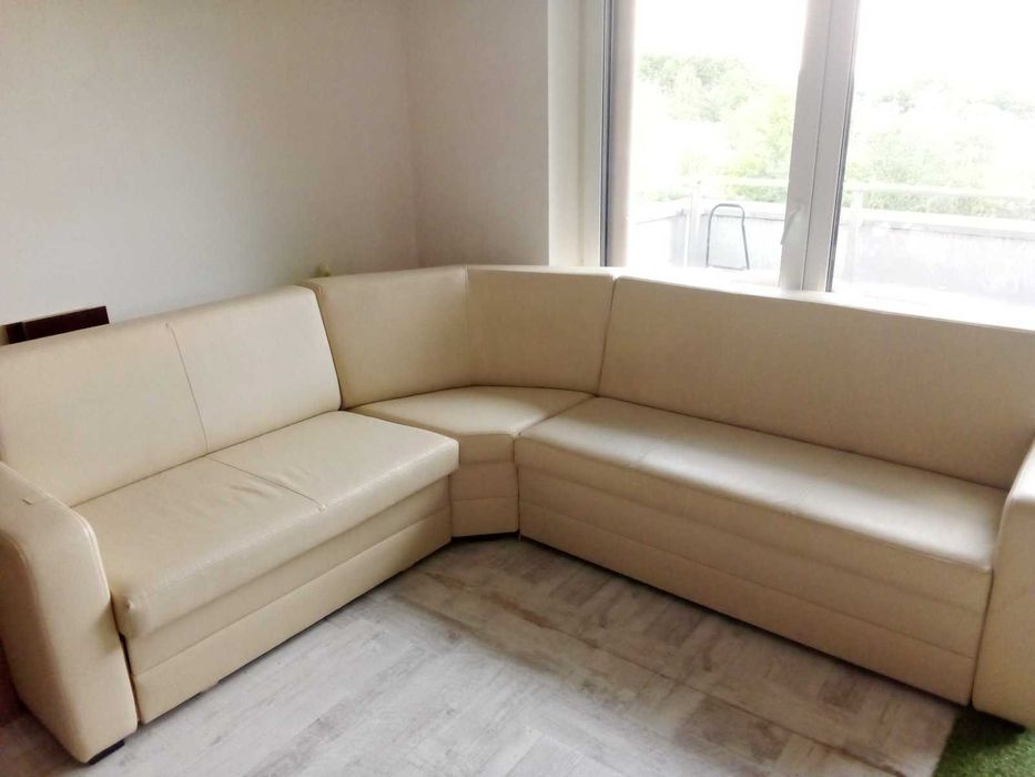 Skrórzana sofa/narożnik z funkcją spania