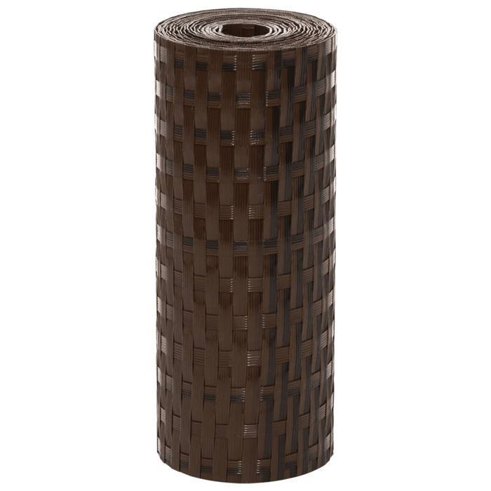 Vidaxl Parawany Balkonowe, 5 Szt., Brązowo-Czarne, 255X19Cm, Rattan Pe