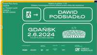 4 bilety obok siebie na koncert Dawida Podsiadło Gdańsk 15 czerwca