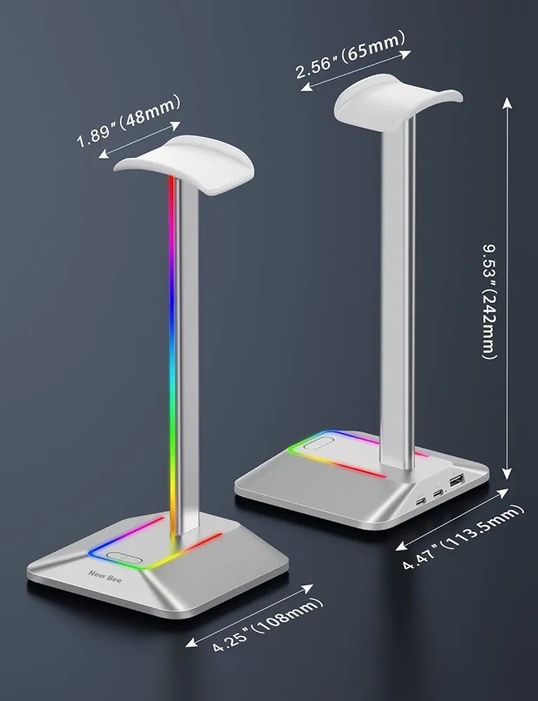 Statyw na słuchawki gamingowe rgb new bee z8