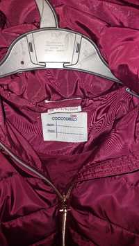 Bordowa kurtka dziewczęca zimowa Coccodrillo rozmiar 116