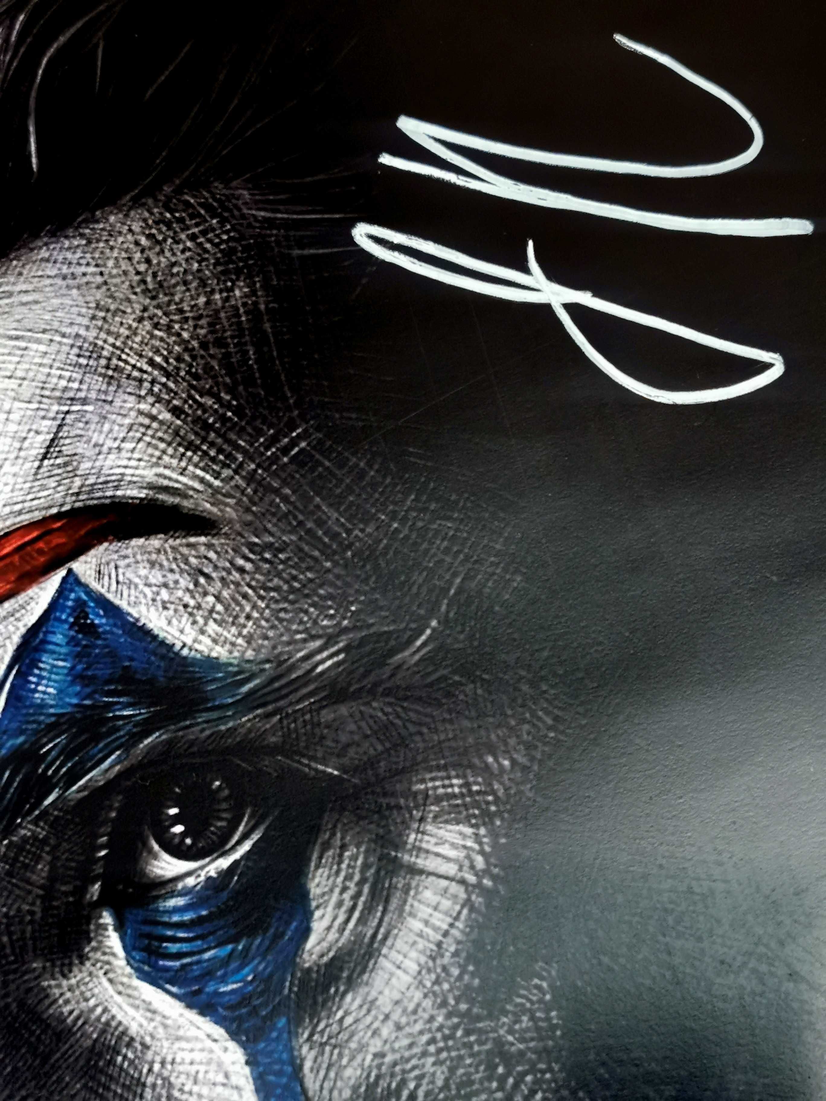 Плакат "Джокер" с автографом Хоакина Феникса и Тодда Филлипса