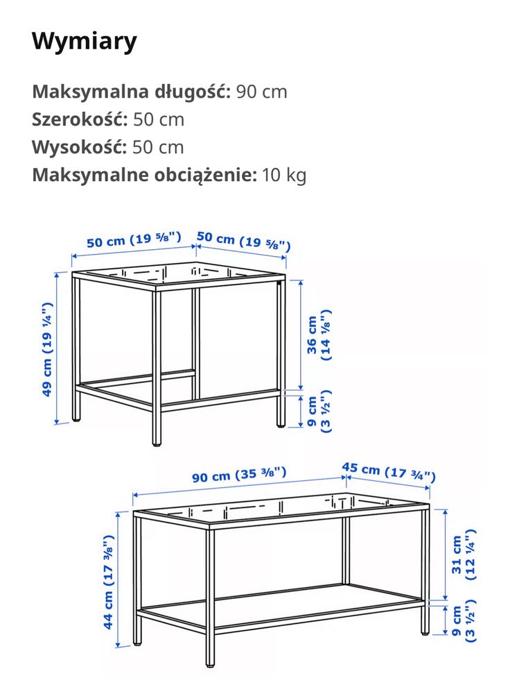 NOWY stolik vittsjö