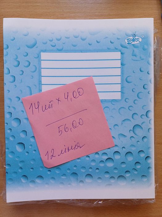 Зошити в лінію 12,18,24 аркуші