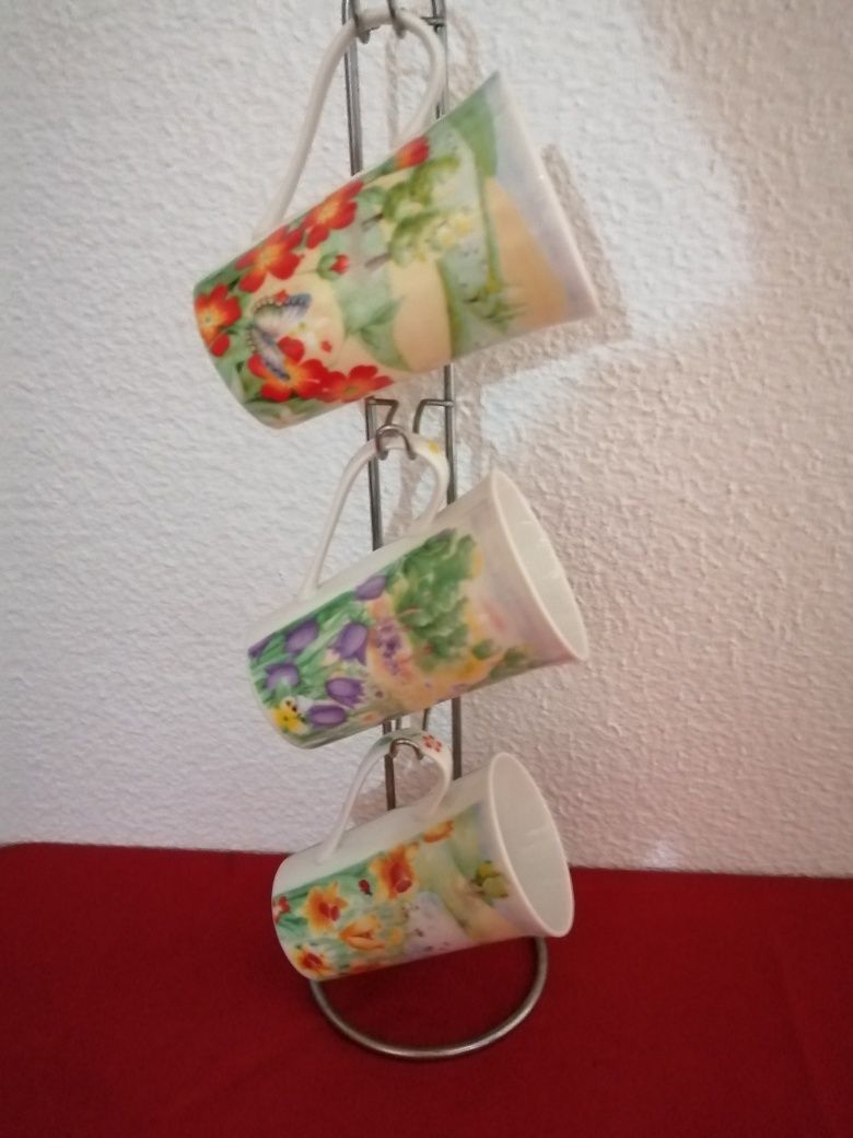Canecas com suporte