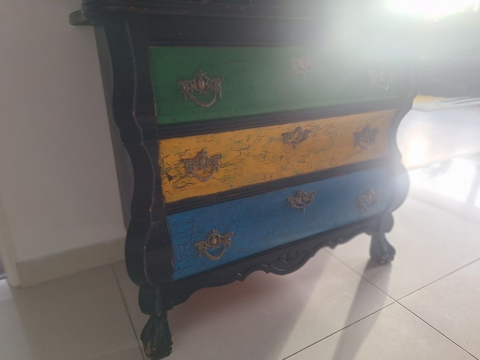 Komoda 3 szuflady rumunka malowana