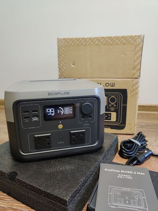 EcoFlow River 2 Max, 512 Wh, 1000W, зарядна станція