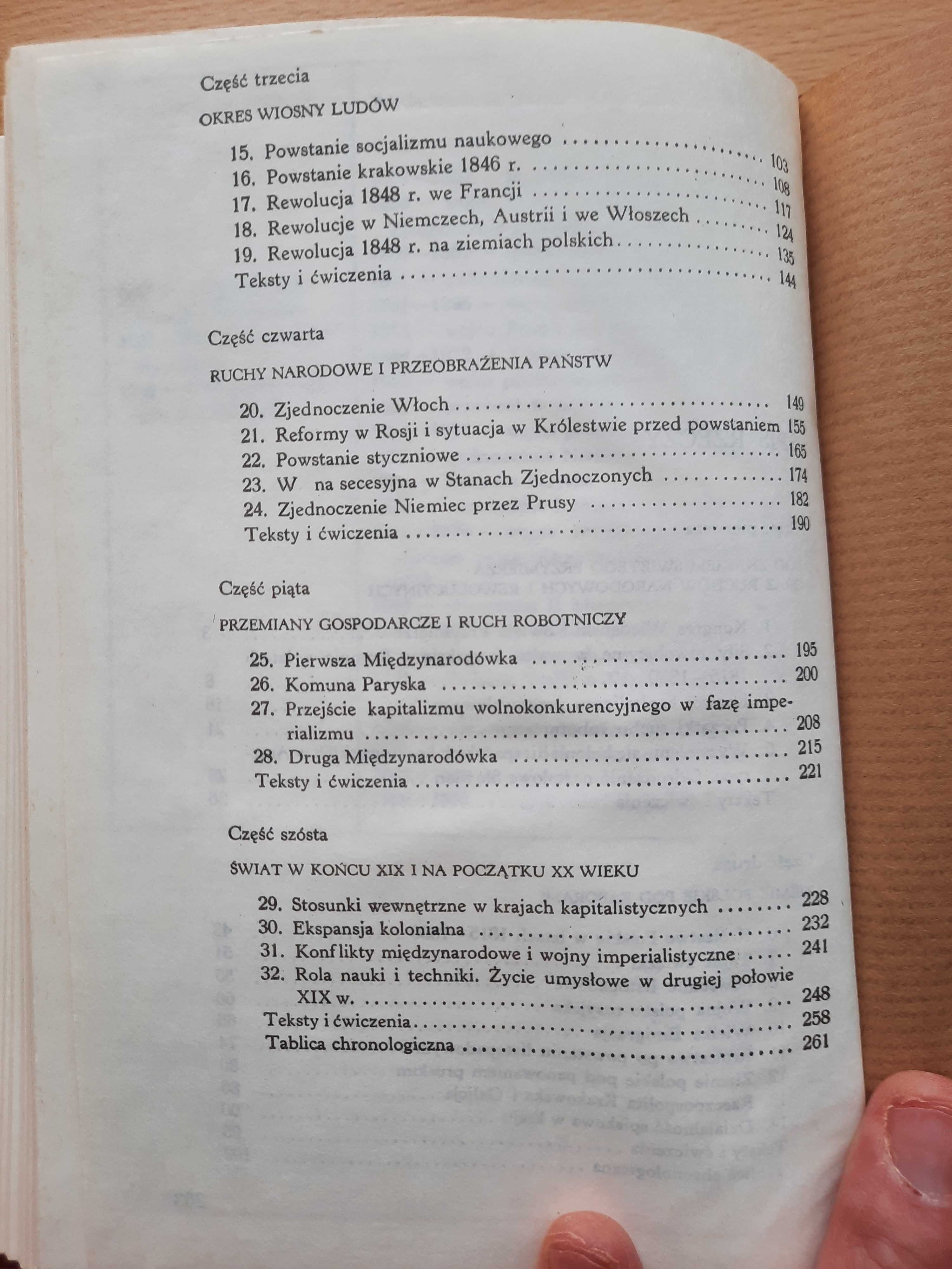 Historia dla klasy III Liceum Ogólnokształcącego