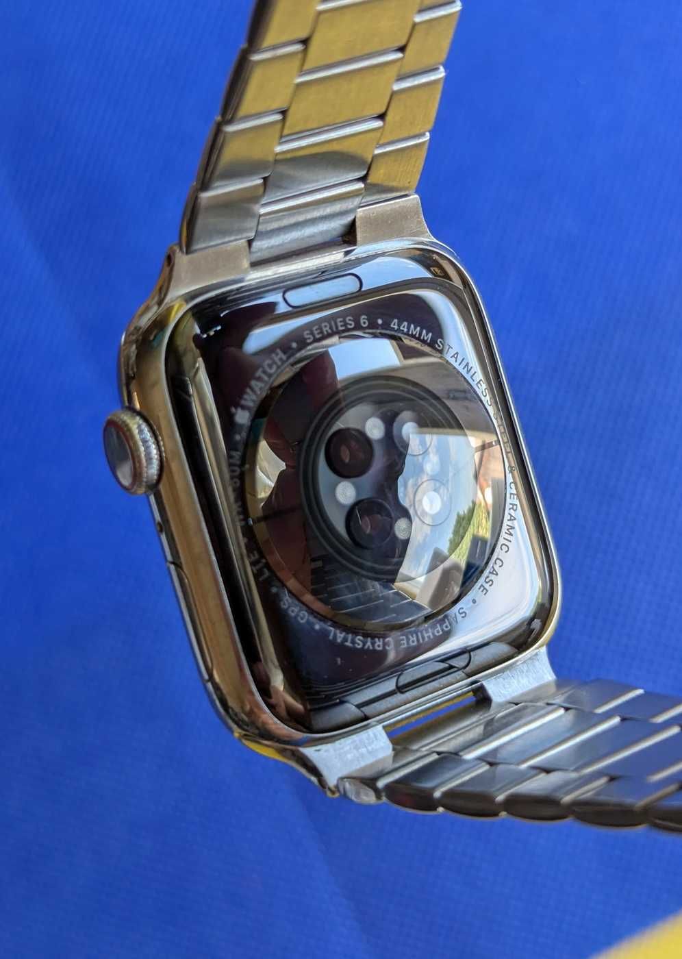 Стальні Apple Watch Series 6 44 mm Silver Батарея 93% все працює