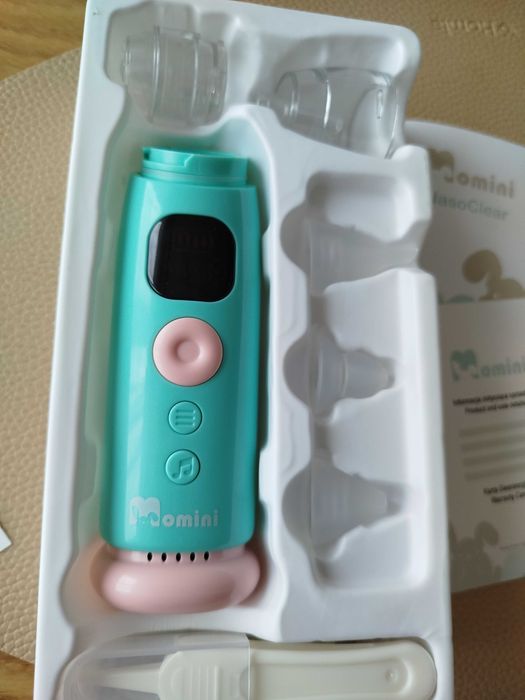Nowy aspirator do noska momini baby do kataru