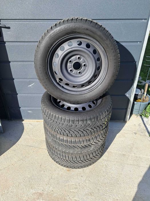 koła zimowe opony 205/55r16 stalowe TPS czujniki komplet