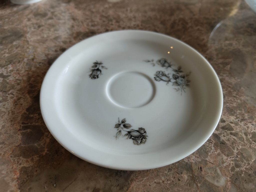Conjunto chá / café branco floral