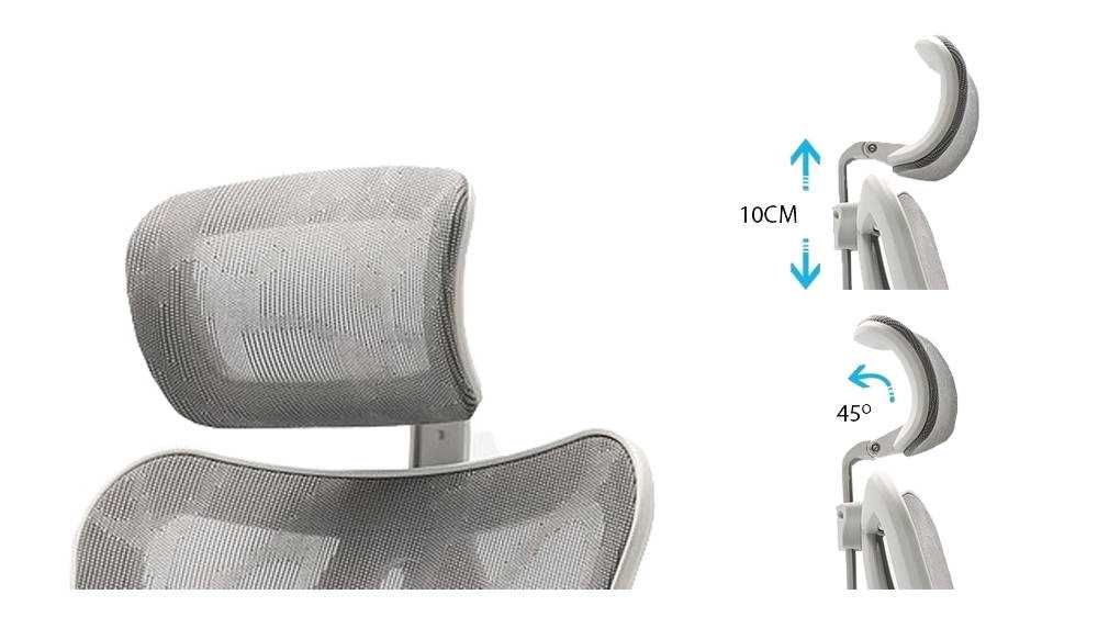 Fotel ergonomiczny ANGEL biurowy obrotowy kalistO szary NOWY