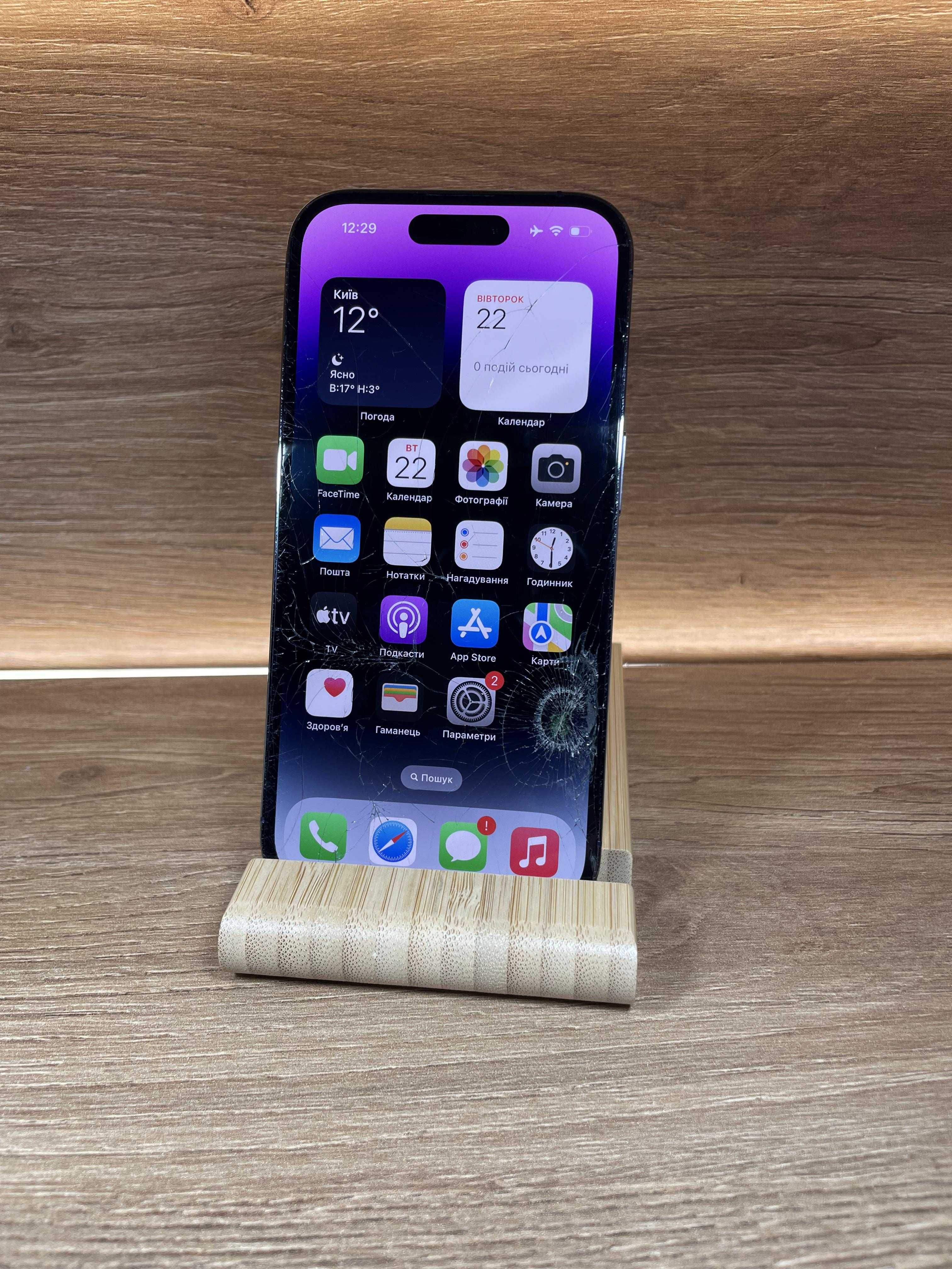 iPhone 14 Pro 128 Purple з США!!! R SIM!!! АКБ: 91%! №: 3243!
