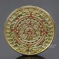 Сувенирная монета Календарь Майя Gold2