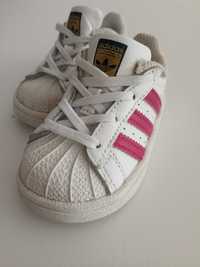 Adidas Superstar Bebe - Branco & Rosa - N°20