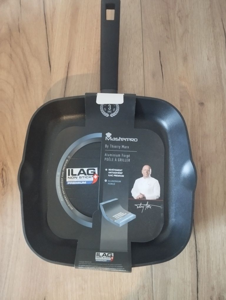 Nowa Patelnia grillowa aluminiowa 28 cm master pro ernesto Lidl