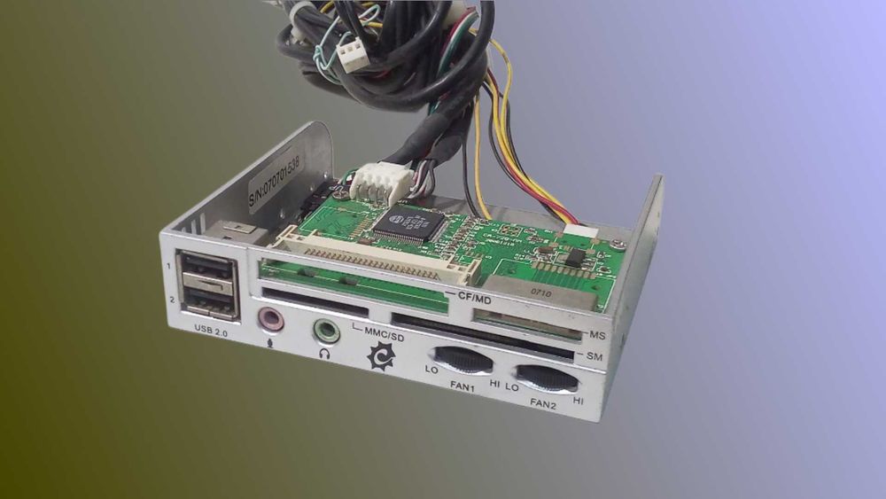 Кардридер + Реобас для 3.5" отсека ПК