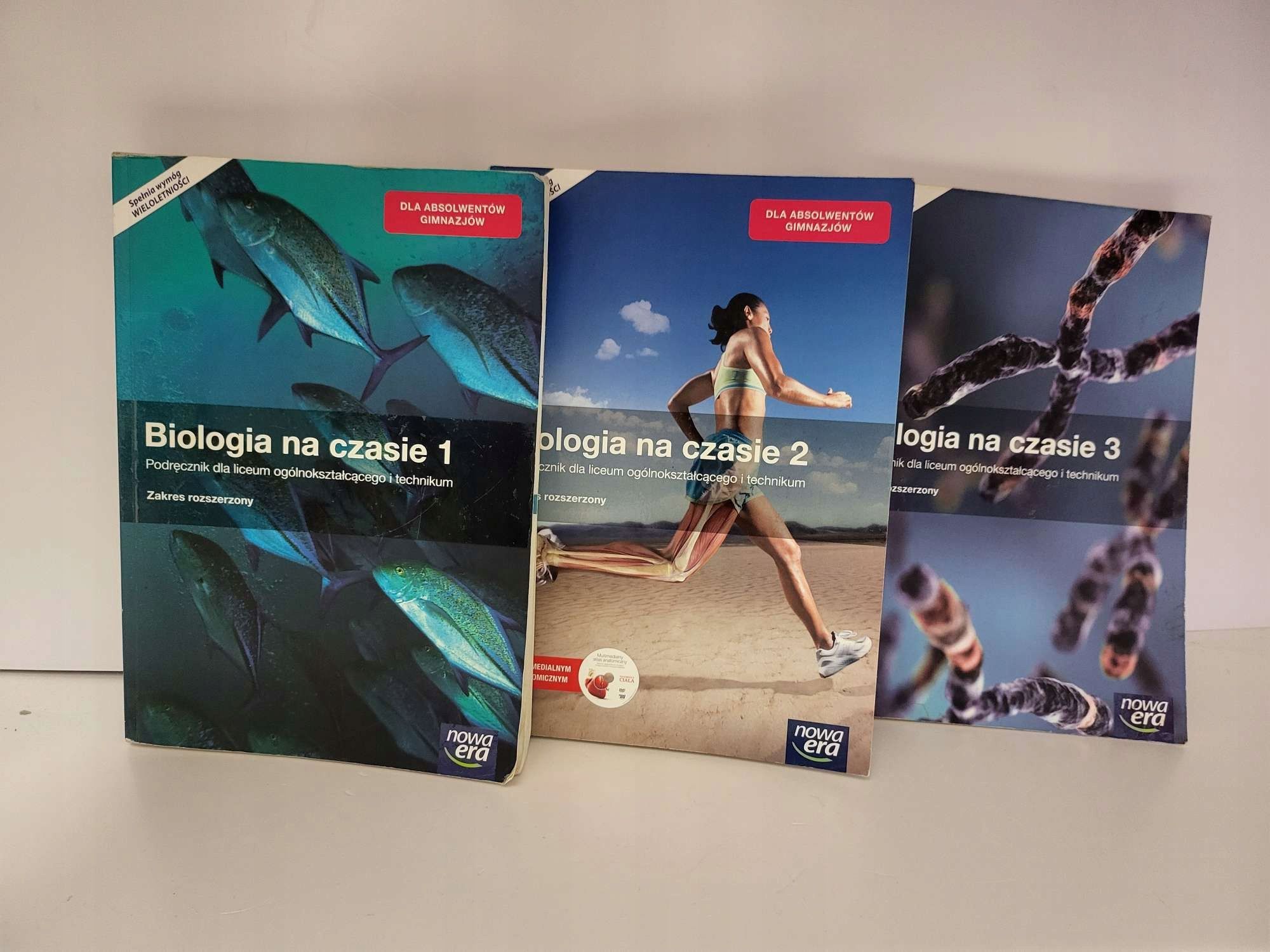 Biologia na czasie 1-3 1,2,3 Rozszerzenie Nowa Era liceum po gimnazjum