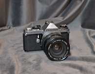 Pentax me z obiektywem. SPRAWNY. Okazja!