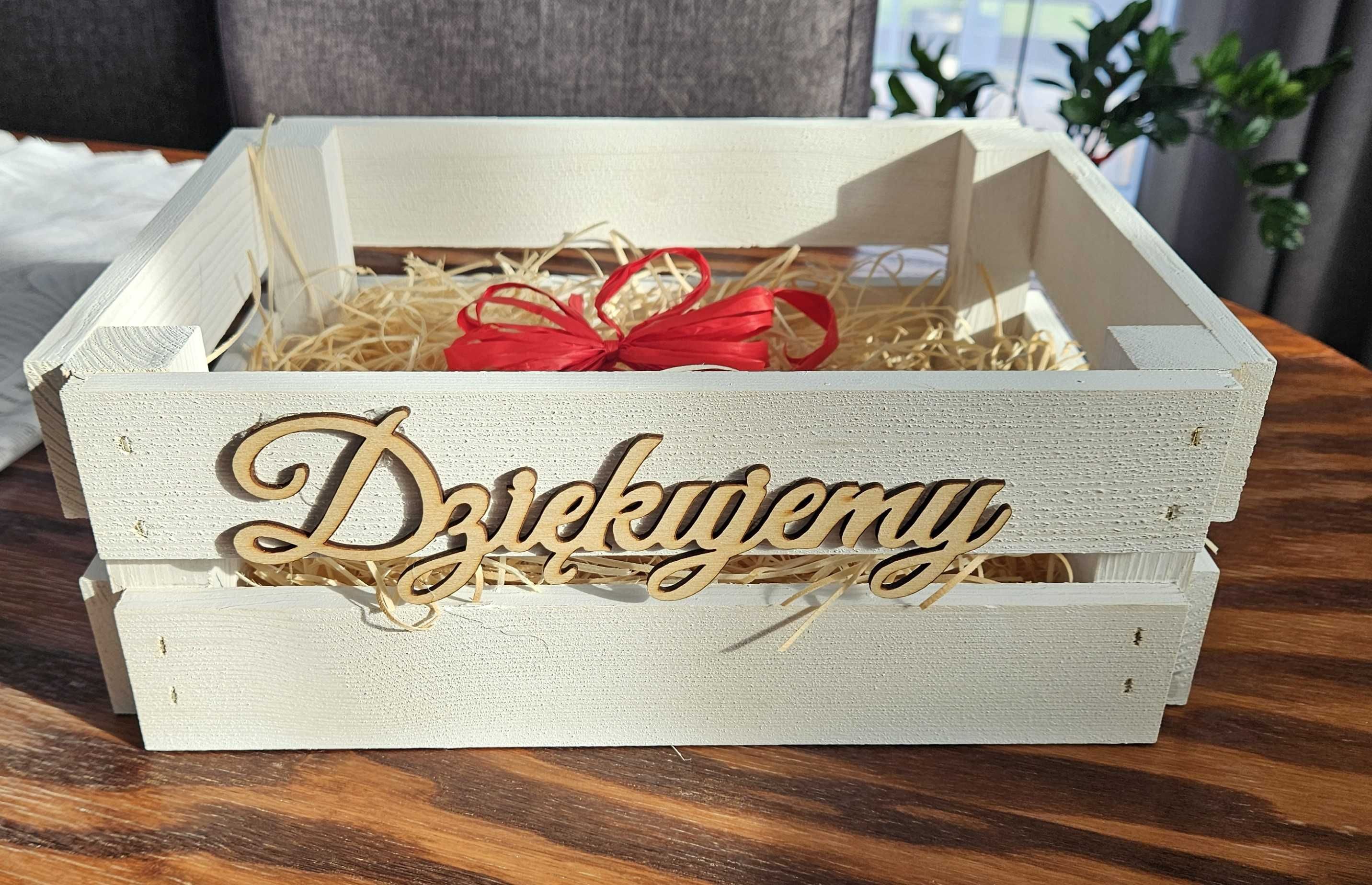 Skrzynka prezentowa na ślub - podziekowania dla rodziców/świadków