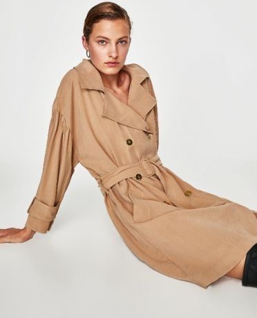 Zara sukienka typu trencz