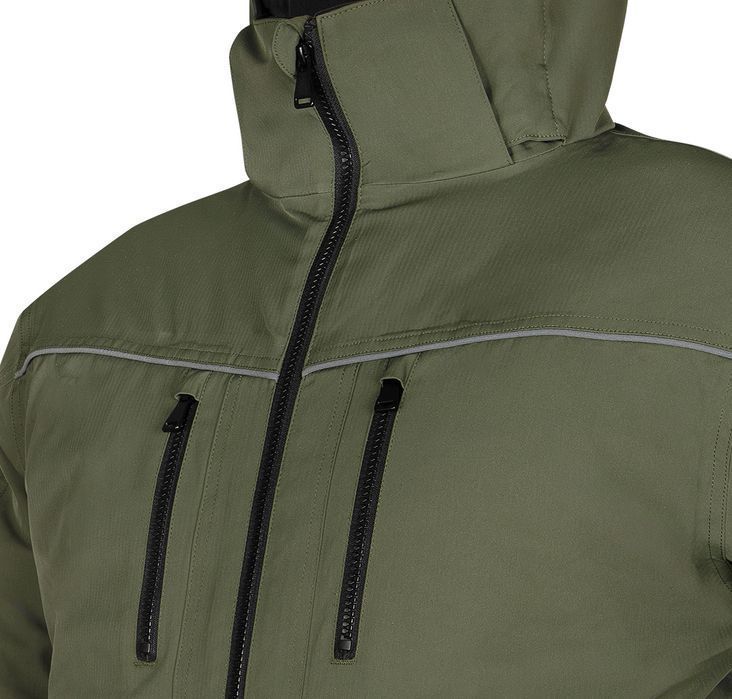 Kurtka Ocieplana Z Kapturem Outdoor, Zielona, Rozmiar M