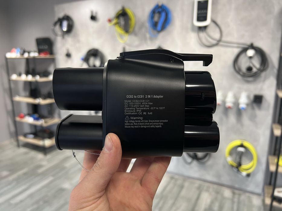 Перехідник CCS2 на CCS1 (2 в 1) для електромобіля США (250 кВт.)