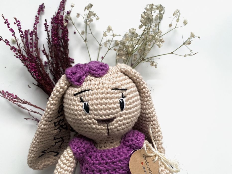 Królik na szydełku handmade
