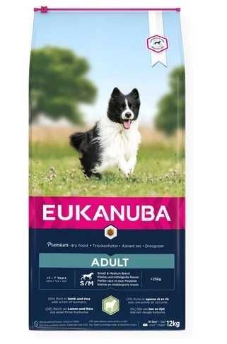 EUKANUBA Adult Small&Medium Breeds lamb & rice - karma dla psa - 12kg