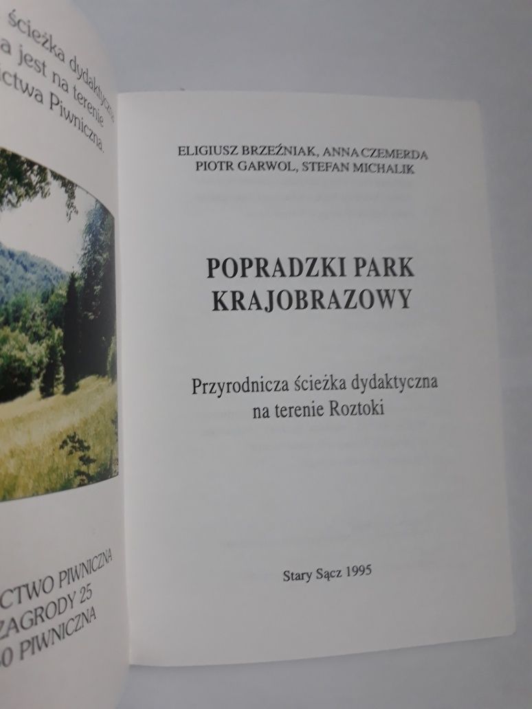 Popradzki Park Krajobrazowy, Przyrodnicza ścieżka dydaktyczna